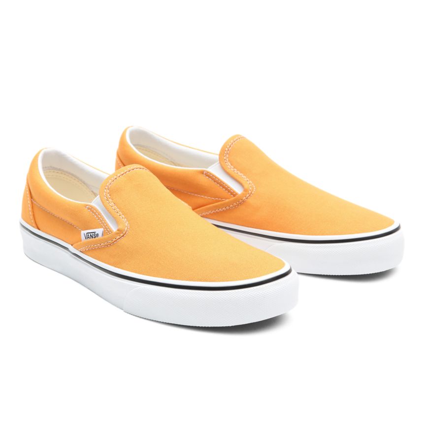 Women's Vans Classic Slip-on Shoes India Online - Gold/White [RC2654187]